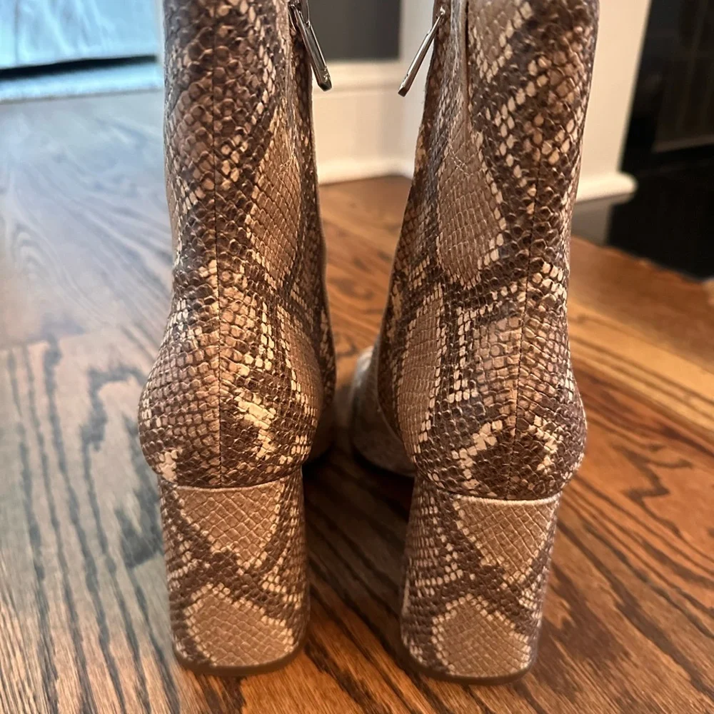 Sam Edelman Python-print booties, Size 8.5 - Picture 3 of 7